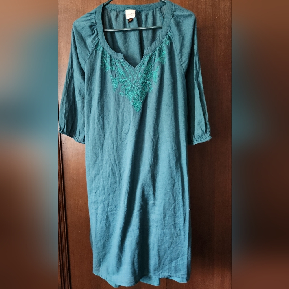 Sonoma Teal V-Neck Dress